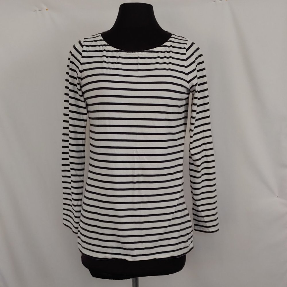 Super Soft Long SleeveTee - Ivory Navy